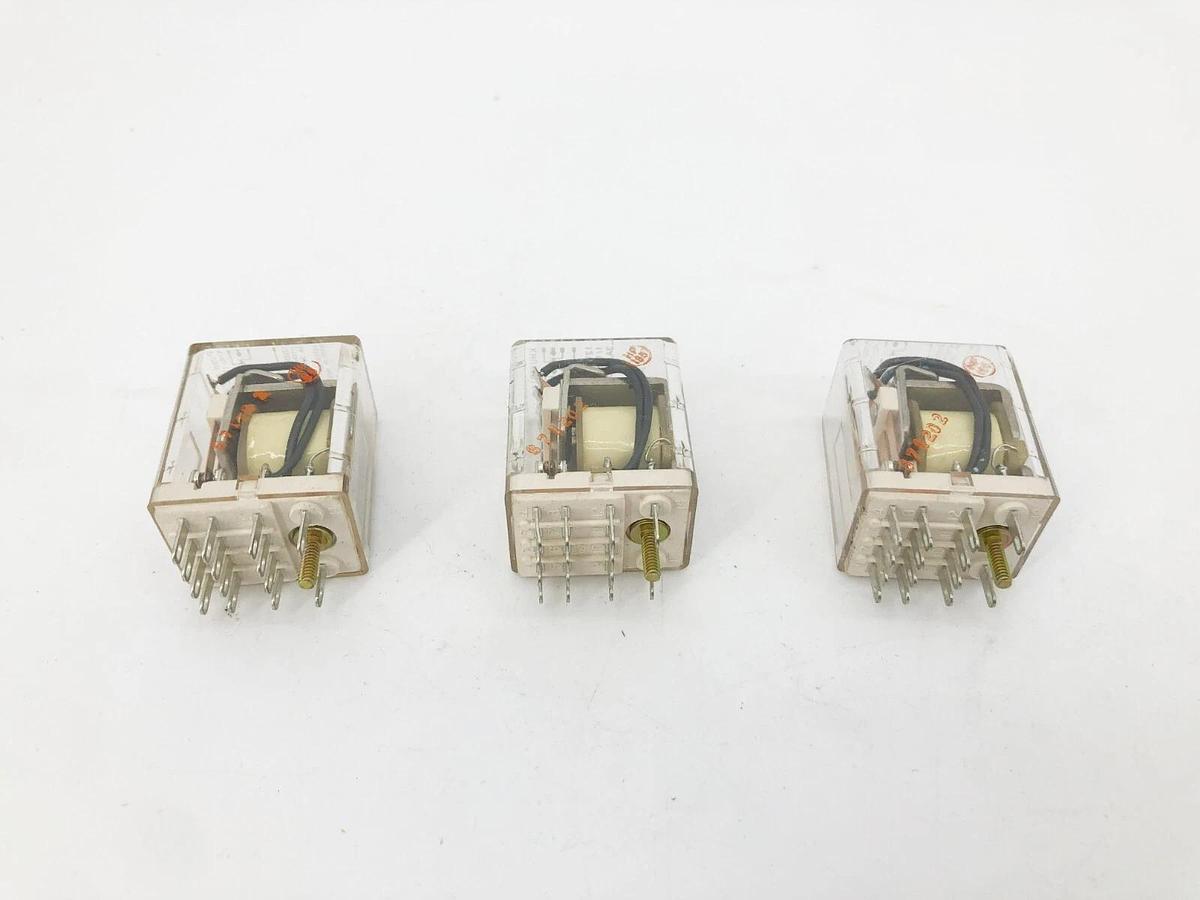 Lot of 3 New Potter & Brumfield KHU17D11-12 Relays 3A 120VAC 12VDC Coil - No Box