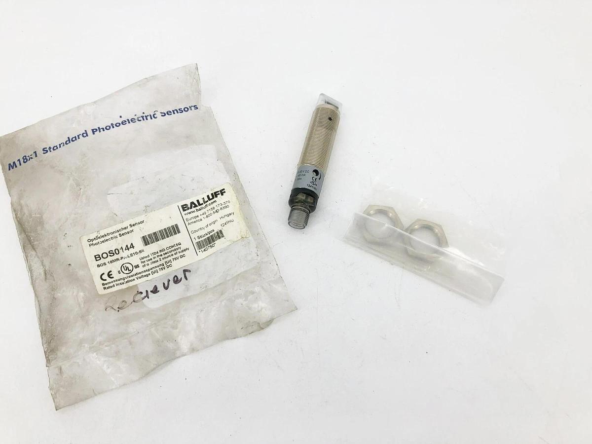 New Balluff BOS0144 Photoelectric Sensor 10-30VDC BOS 18MR-PA-LE10-S4