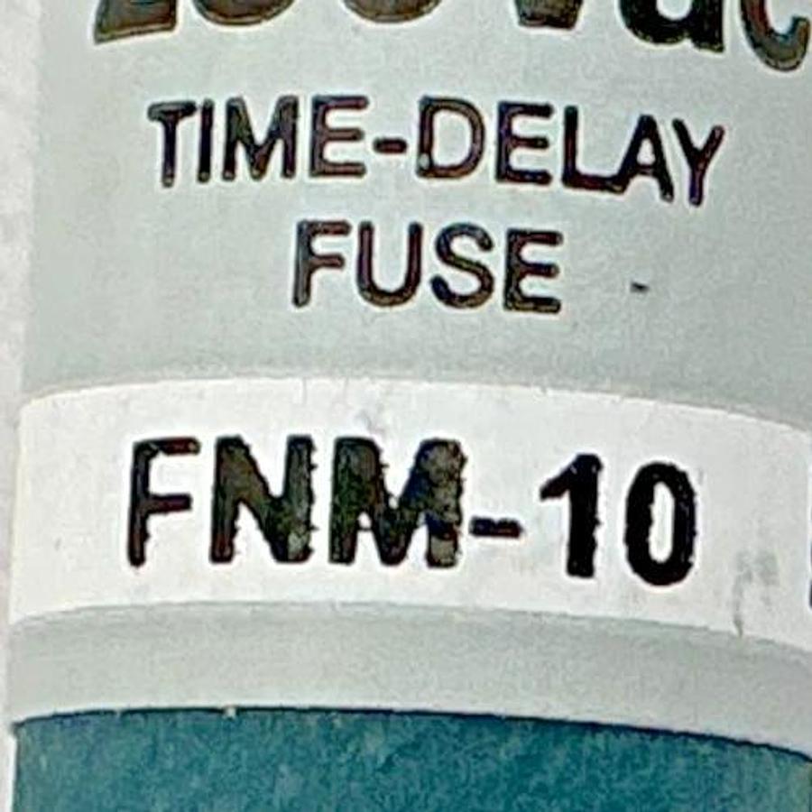New Bussmann FNM-10 250Vac Time-Delay Fuse 10A 250V Box of 10