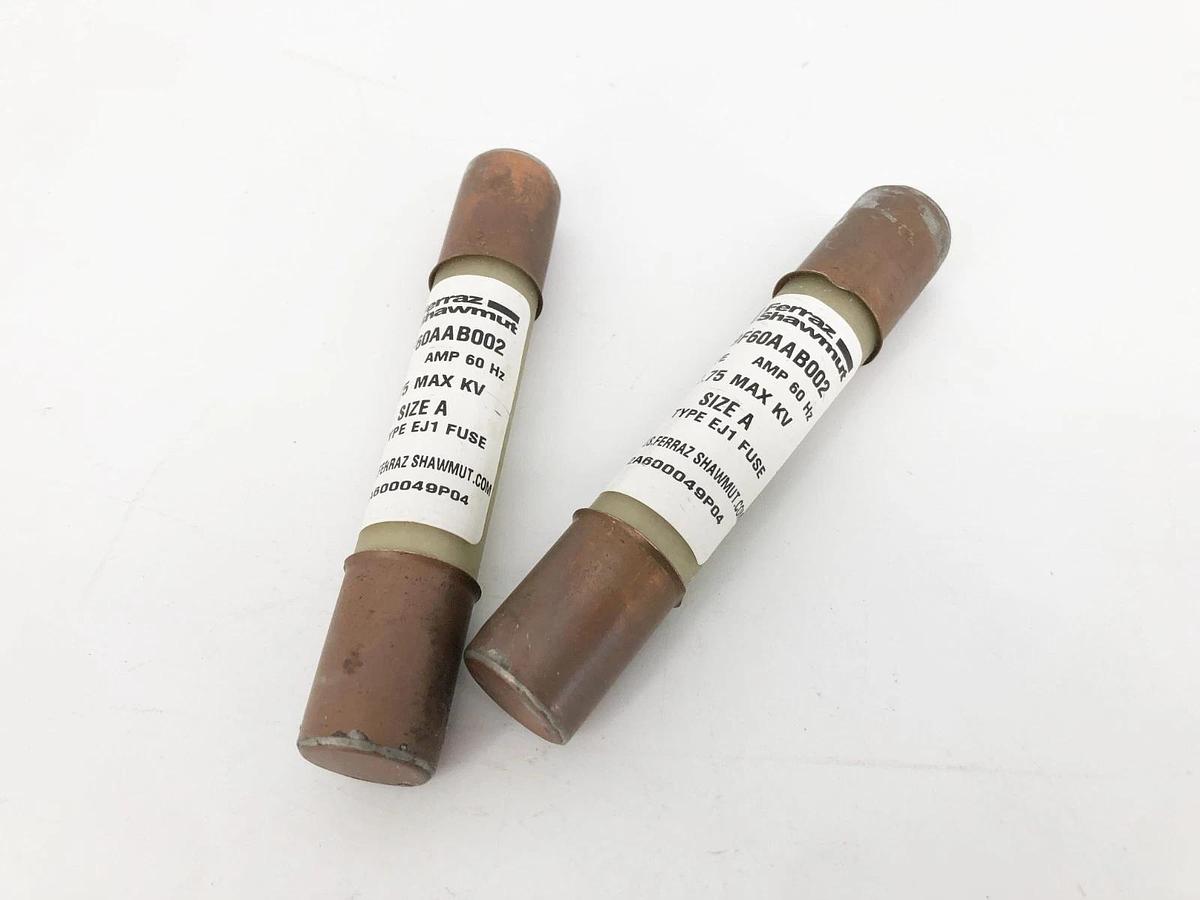Lot of 2 New Ferraz Shawmut 9F60AAB002 Fuse 2E Amp 2.75KV Size A Type EJ1 No Box