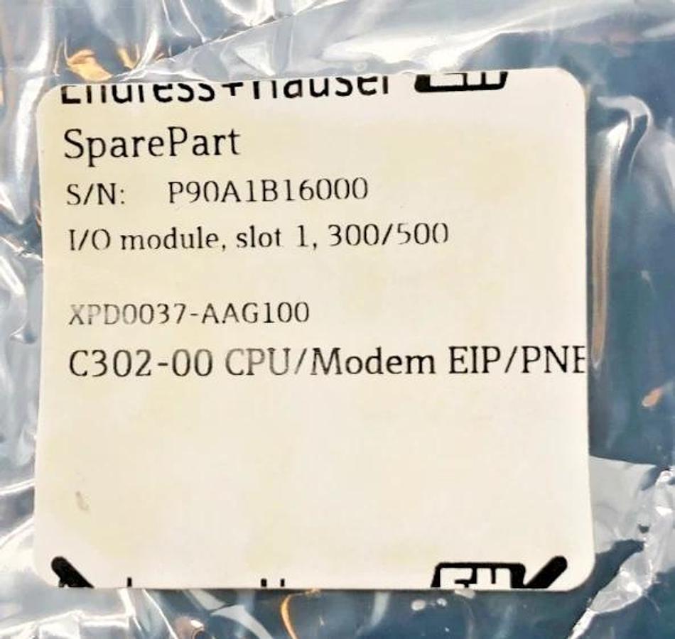 New Endress + Hauser XPD0037-AAG100 I/O Module Slot 1 300/500 C302-00 - No Box