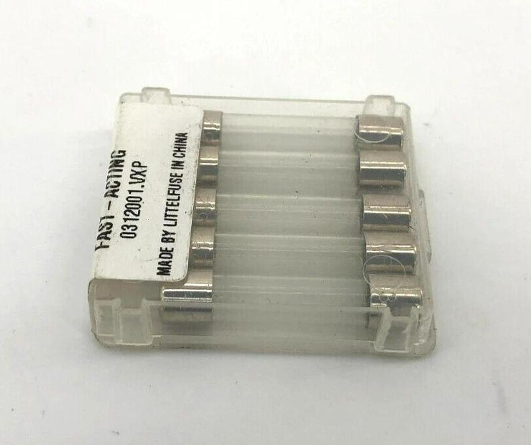 Lot of 10 New Littelfuse 312001P Fuses, 1A, 250VAC