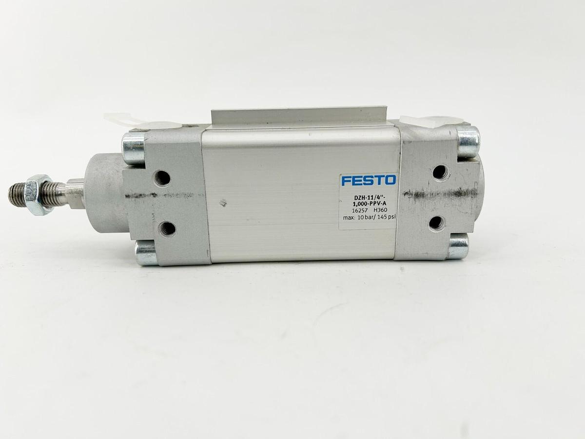 New Festo DZH-11/4"-1,000-PPV-A Pneumatic Cylinder 16257 10 Bar/145 PSI