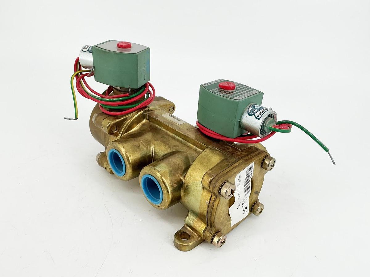 New Asco 8344G54 24VDC 4-Way Solenoid Valve 10-125PSI 3/4" Pipe 10.6W - No Box