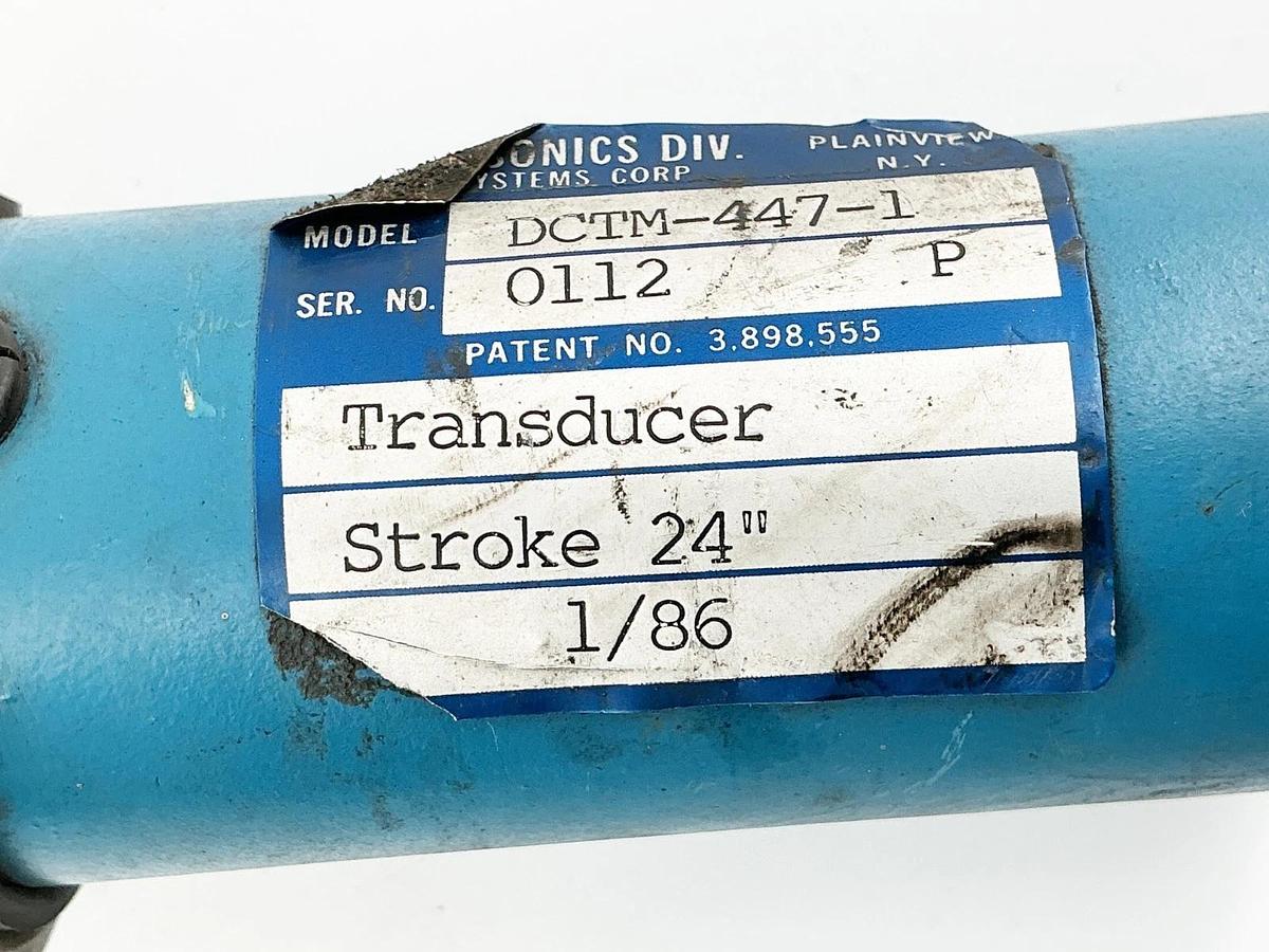 Used Temposonics DCTM-447-1 Transducer 24” Stroke 1/86