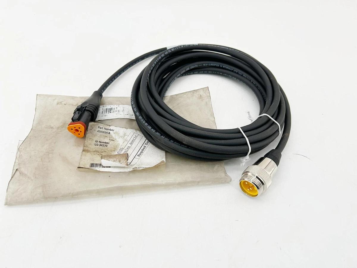 New Turck 4292624-B LeTourneau 3 Pin Cable U2-34270 R429624