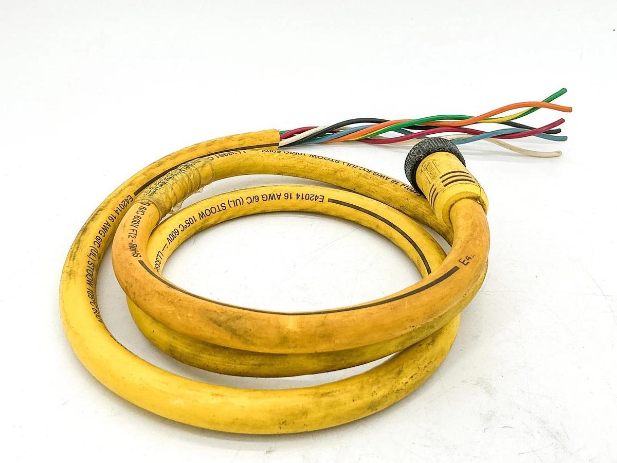 Woodhead 206002A01F060 Mini-Change Cordset 6P 600V 8A