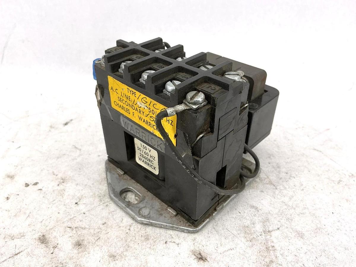 Used Warrick Controls Gems Sensors 1G1C0 Control Relay 2NO/1NC 115/150V 50/60HZ