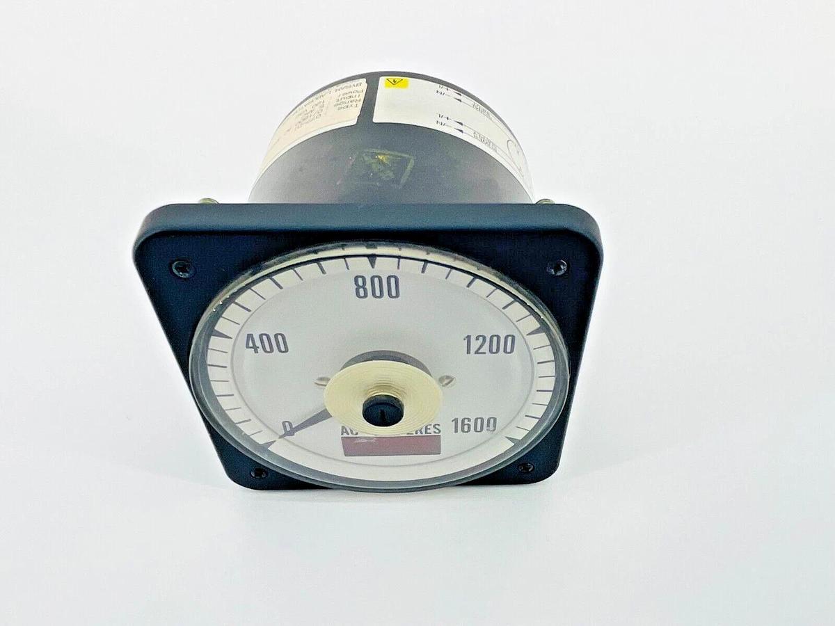 New Asco 077-DI Panel Meter 0/1600 AC Amperes 120VAC