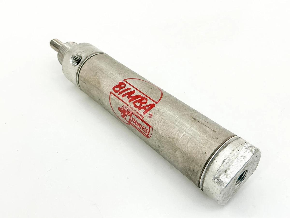 Used Bimba MRS-123-D Pneumatic Cylinder 1-1/4" Bore 3" Stroke Stainless Steel