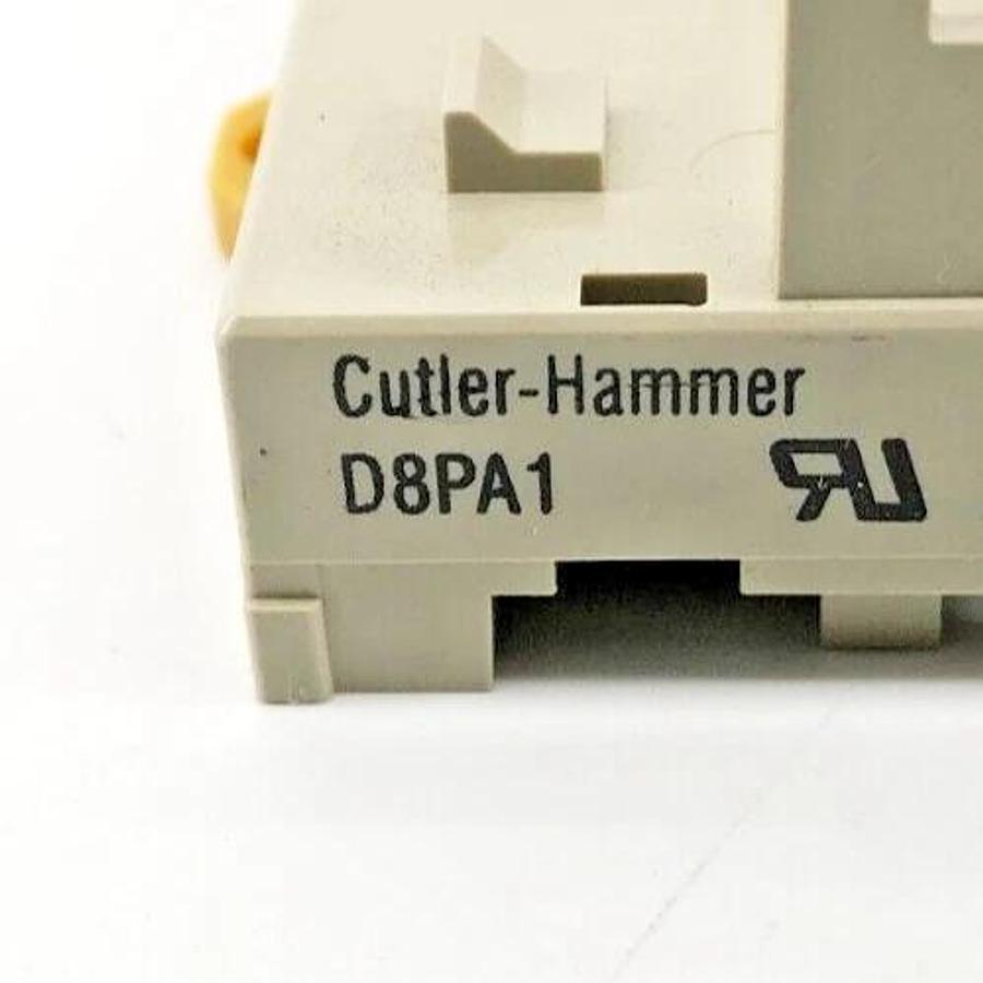 Lot of 2 New Cutler-Hammer D8PA1 Relay Socket DIN Rail Adapters