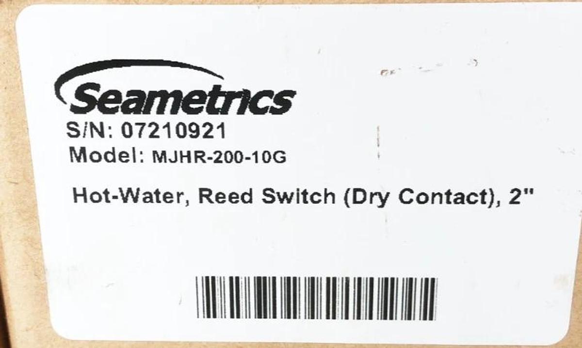 New Seametrics MJHR-200-10G Hot Water Meter Pulser Reed Switch Dry Contact 2"