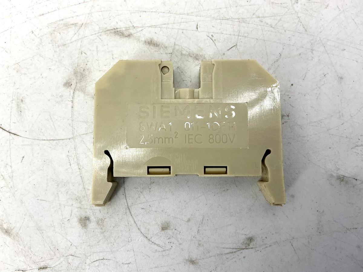 Used Lot of 20 Siemens 8WA1011-1DF11 Terminal Block 600V 22-12AWG 800V 8WA1 011-1DF11