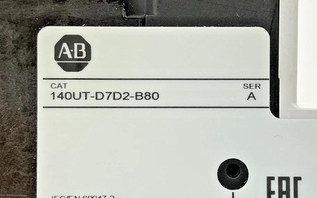 New Allen Bradley 140UT-D7D2-B80 Ser A Motor Protector Circuit Breaker 8A 480V