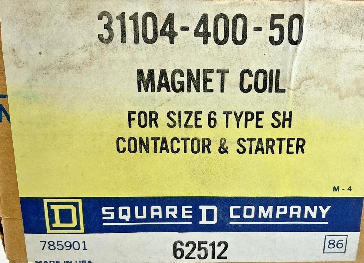 New Square D 31104-400-50 Magnet Coil for Size 6 Contactor & Starter 120V