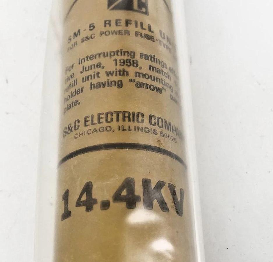 New S&C 132200R4 SM-5 Fuse Refill 14.4 kV 125E Amps