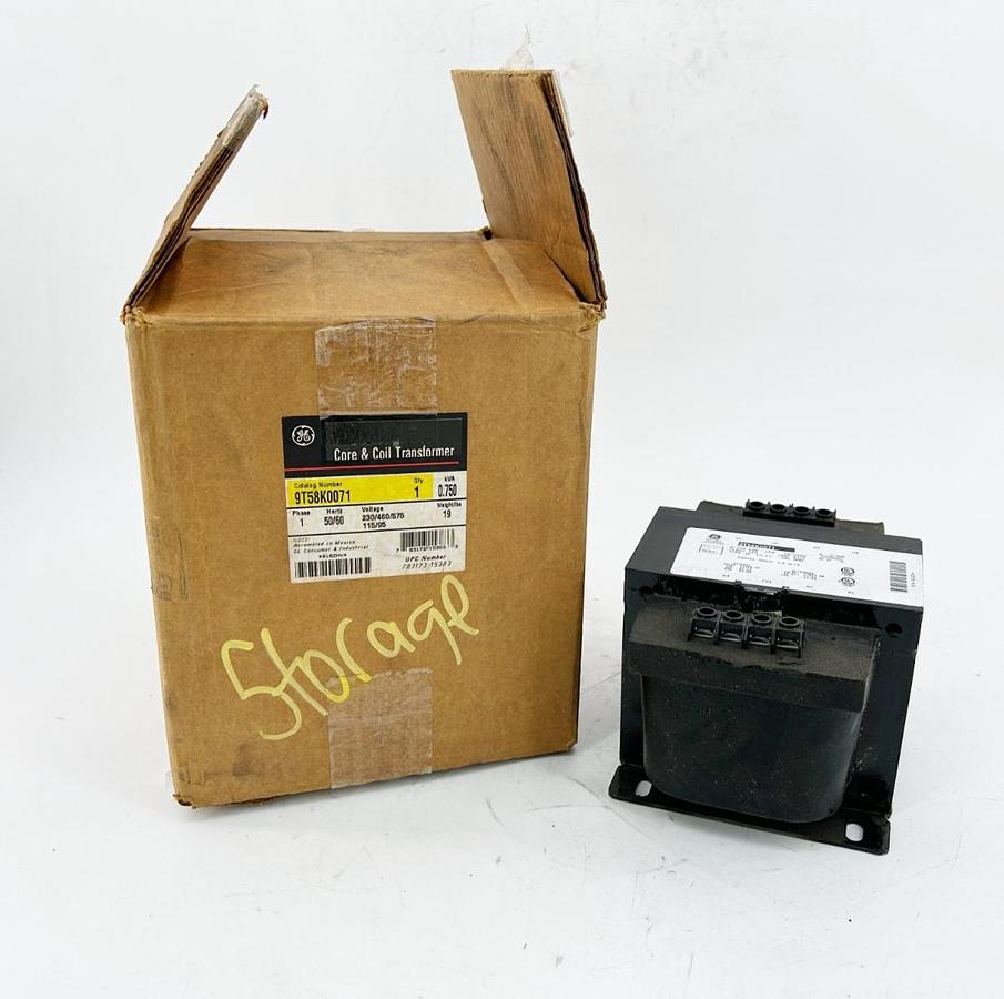 New General Electric 9T58K0071 .75kVA Transformer 1PH 575V 50/60Hz