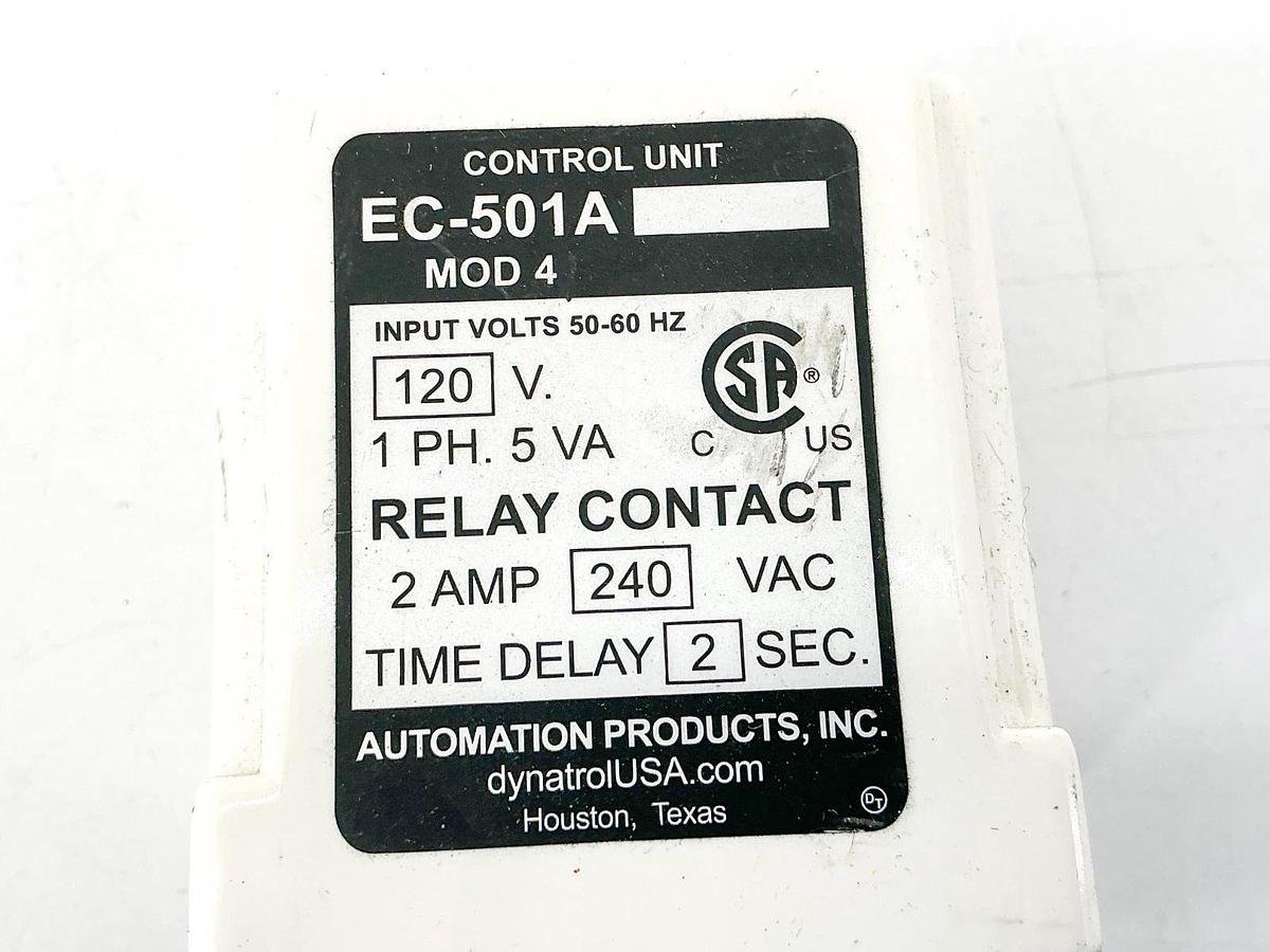 New Automation Products Inc. EC-501A MOD 4 Control Unit Relay120V 1PH 5VA No Box