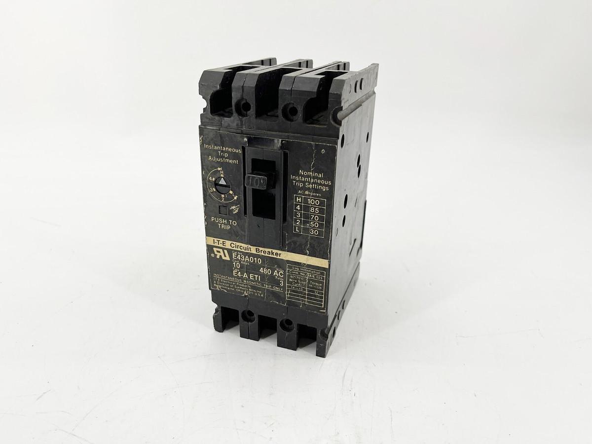 New Siemens E43A010 Circuit Breaker Interrupter 10A 480V 3P