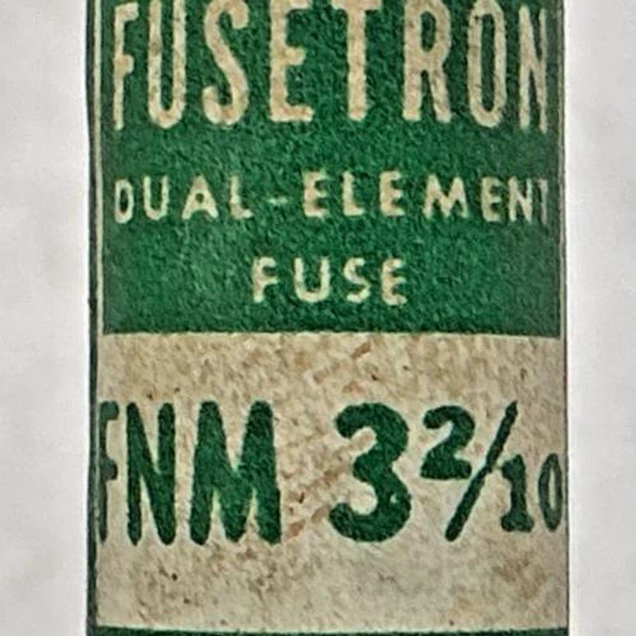 Lot of 7 New Bussmann FNM-3-2/10 Fusetron Dual-Element Fuse 3-2/10A 250V
