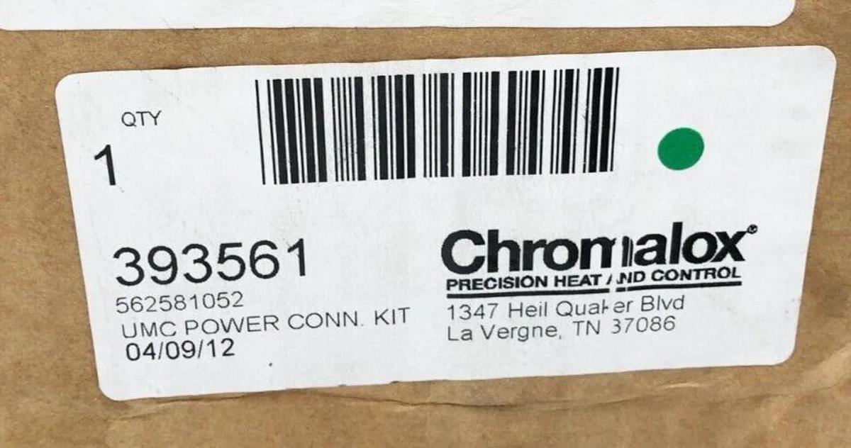 New Chromalox 393561 UMC Power Connection Kit 562581052 - Missing Hardware