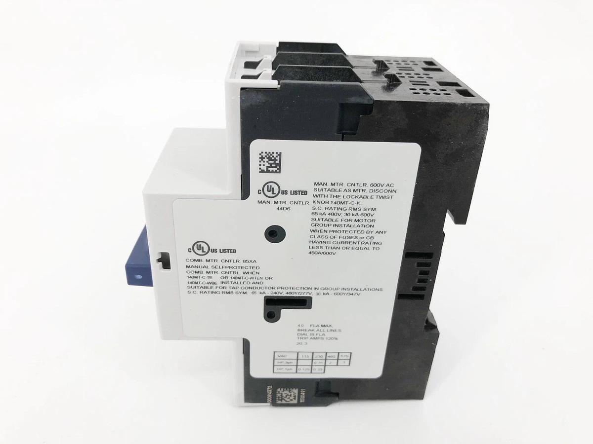 New Allen Bradley 140MT-C3E-B40 Ser. A Motor Protector Breaker 2.5-4A