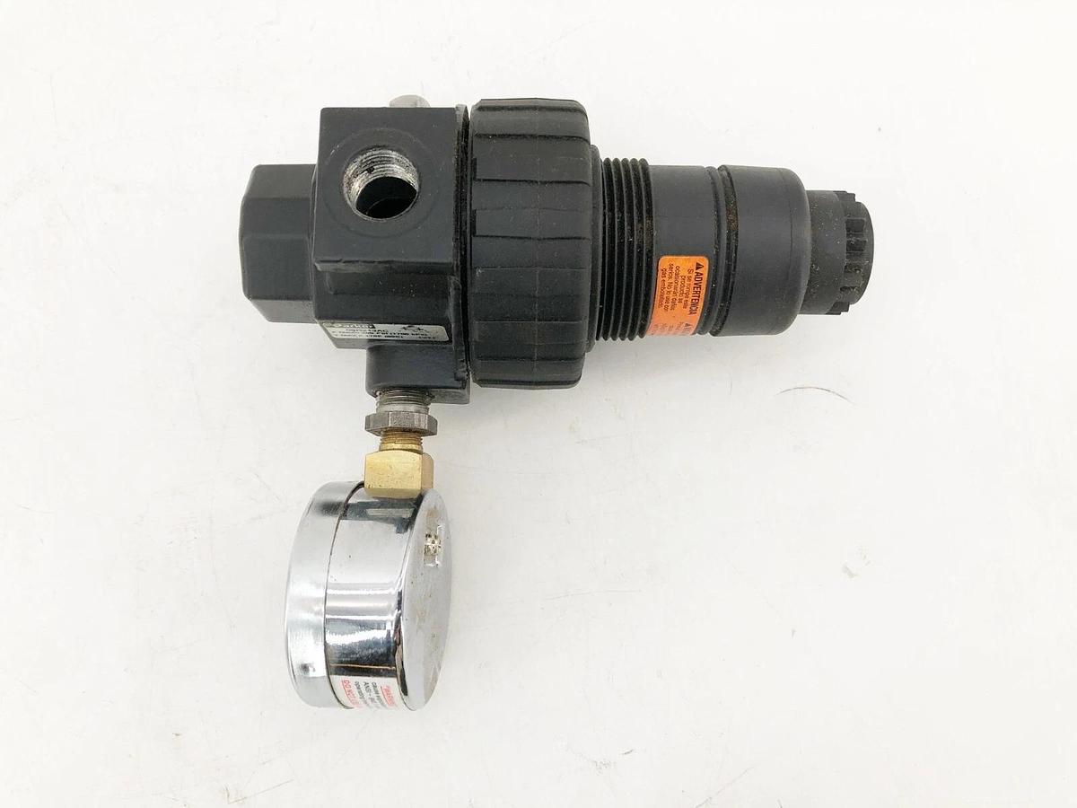 Used Parker 06R213AC Regulator Valve With Gauge 250 PSI 175F