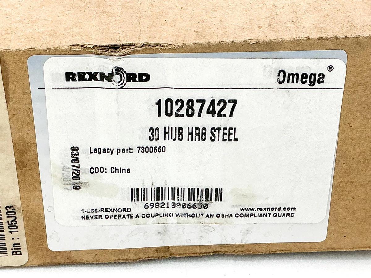 New Rexnord Omega 10287427 30 Hub HRB Steel 7300660