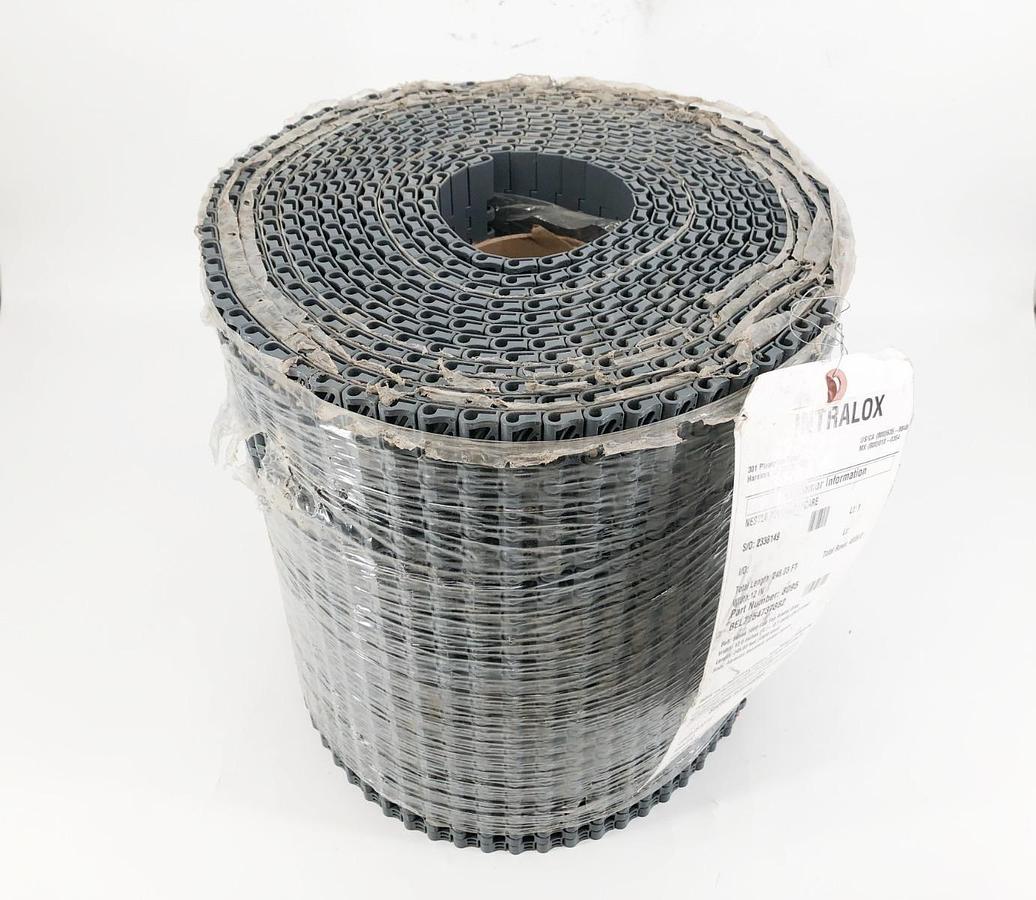 New Intralox 8095 Series 1000 Flat Friction Top Acetal Gray 25.87FT x 12" No Box