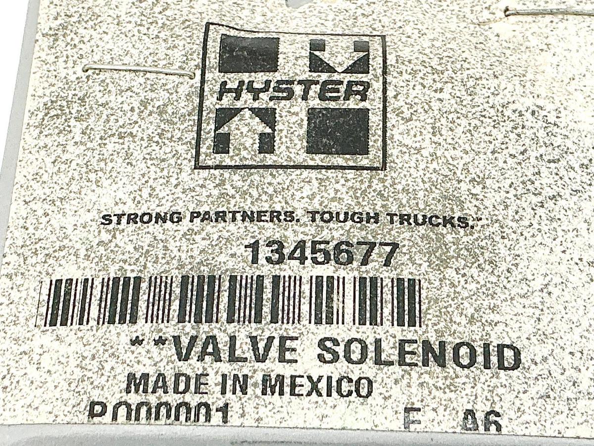New Hyster 1345677 Solenoid Valve
