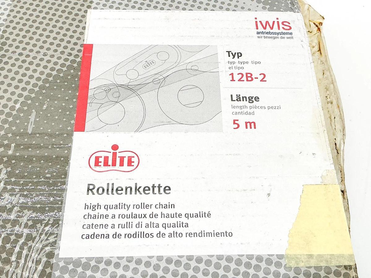 New Iwis 12B-2 Roller Chain 5M 131 Links 3/4"