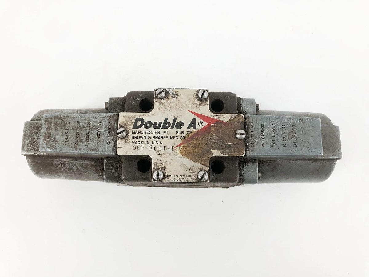 Used Double A QFP-01-FF-10D3 Solenoid Valve 115V QM-01-C-L-10D3