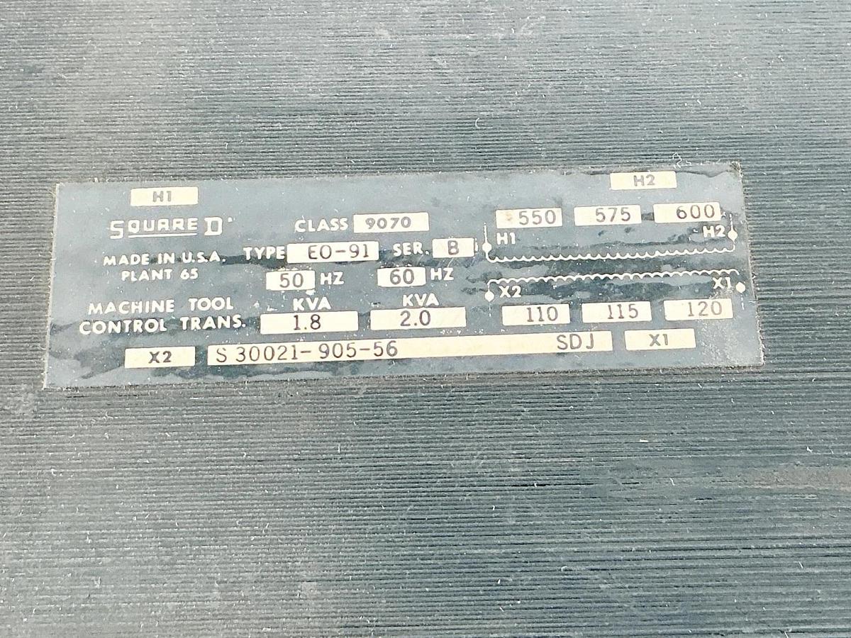 New Square D 9070-EO-91 Transformer 600V 50/60Hz 2KVA Ser.B - No Box