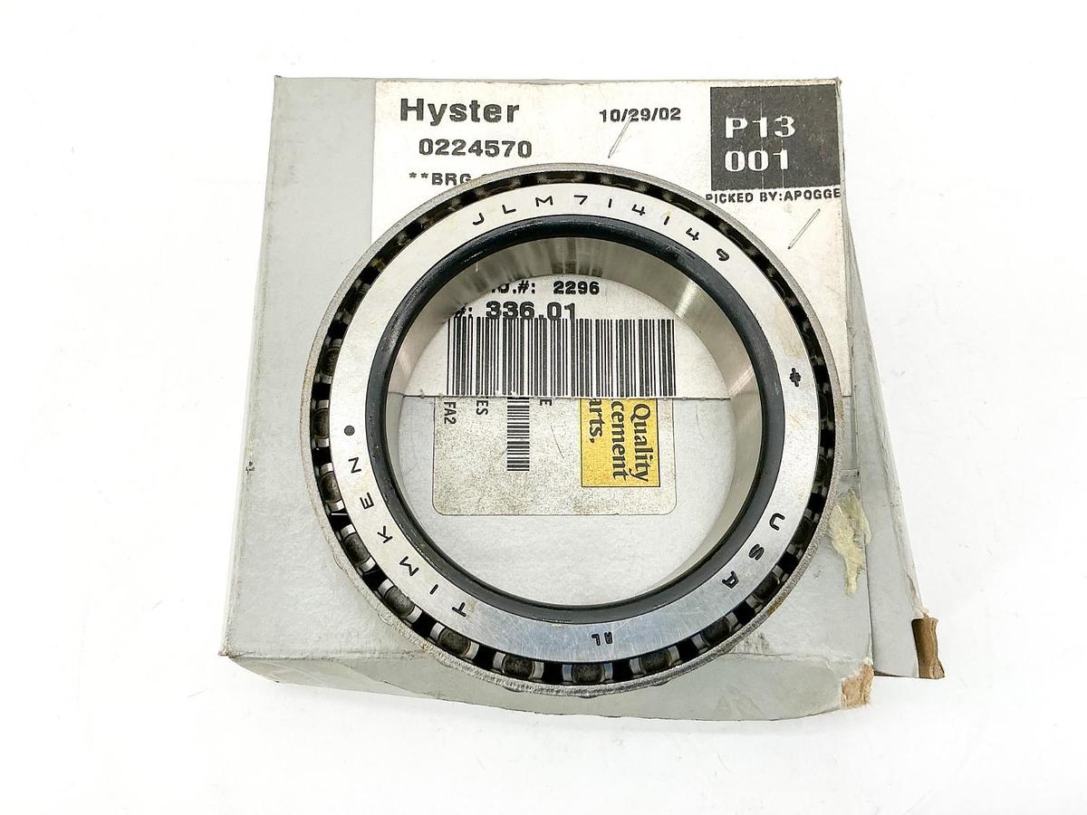New Hyster Timken 0224570 Tapered Roller Bearing JLM714149