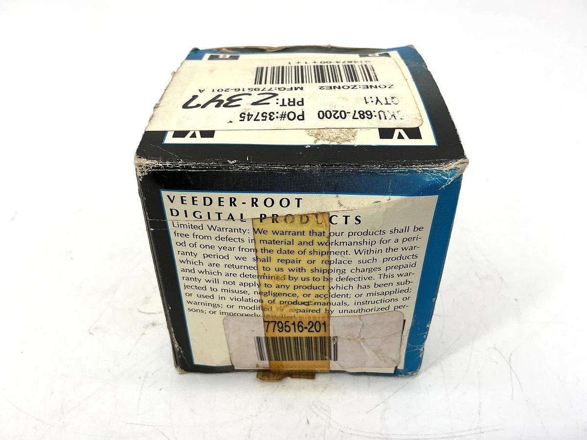 New Veeder-Root 779516-201 Elapsed Time Indicator 7795 Hour Meter 0.030A 120VAC