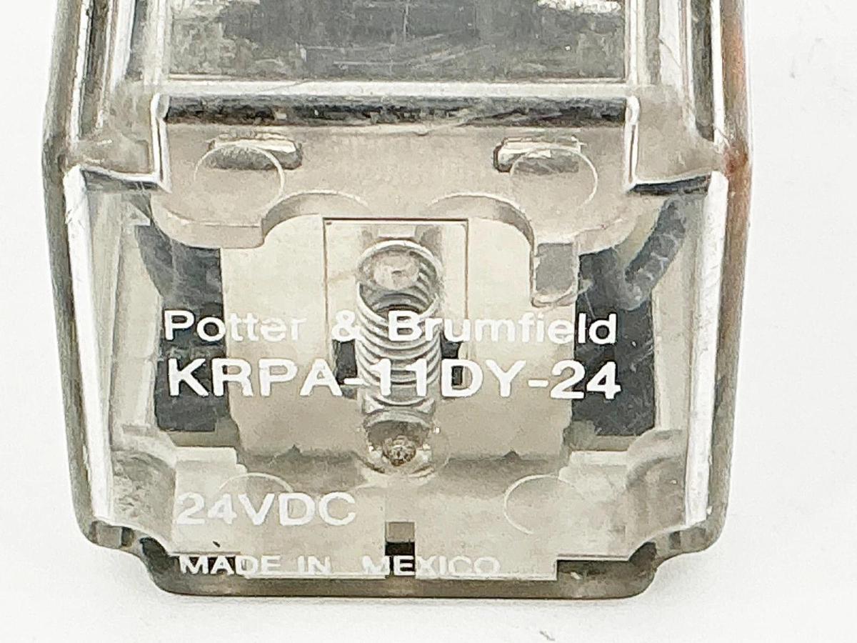 New Lot of 3 Potter Brumfield KRPA-11DY-24 Relay 24V 1/10HP 5A - No Box
