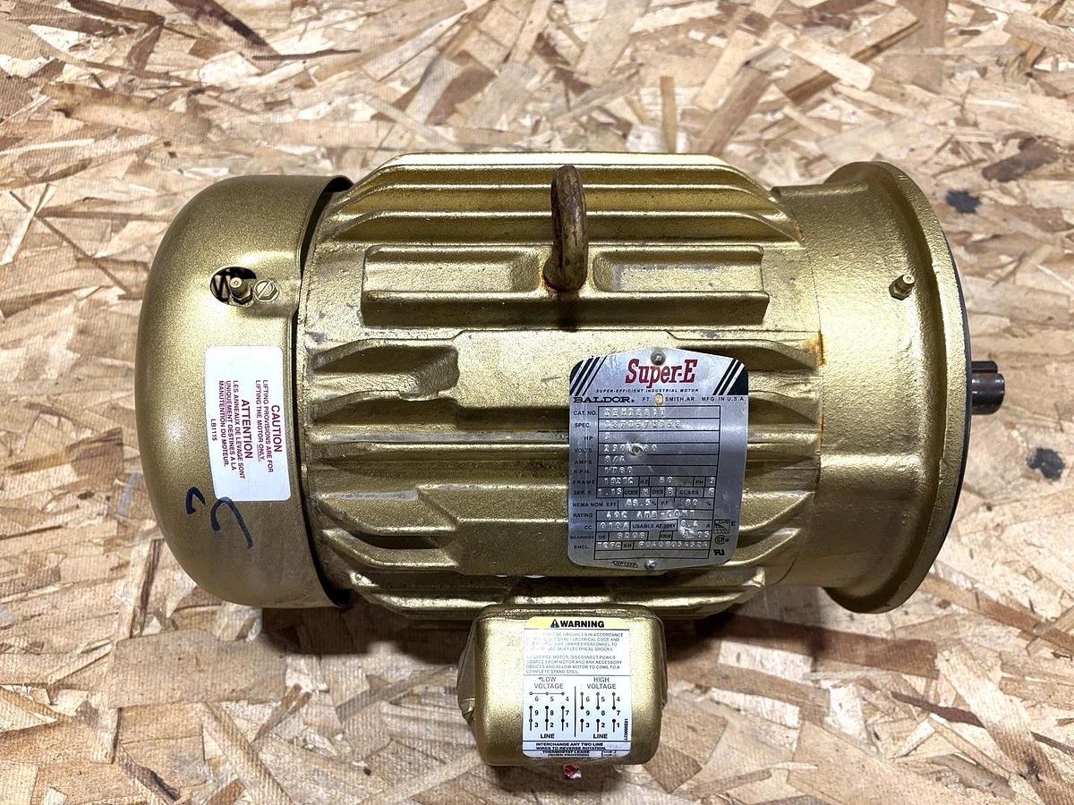 New Baldor CEM3661T 3HP TEFC Motor 230/460V 60Hz 3ph 1800RPM 182TC Frame