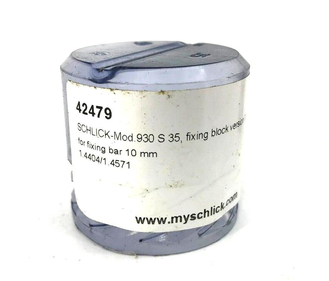 New Schlick Mod. 930 S 35 Fixing Block Version 1.0, D 9.320 For Fixing Bar 10mm