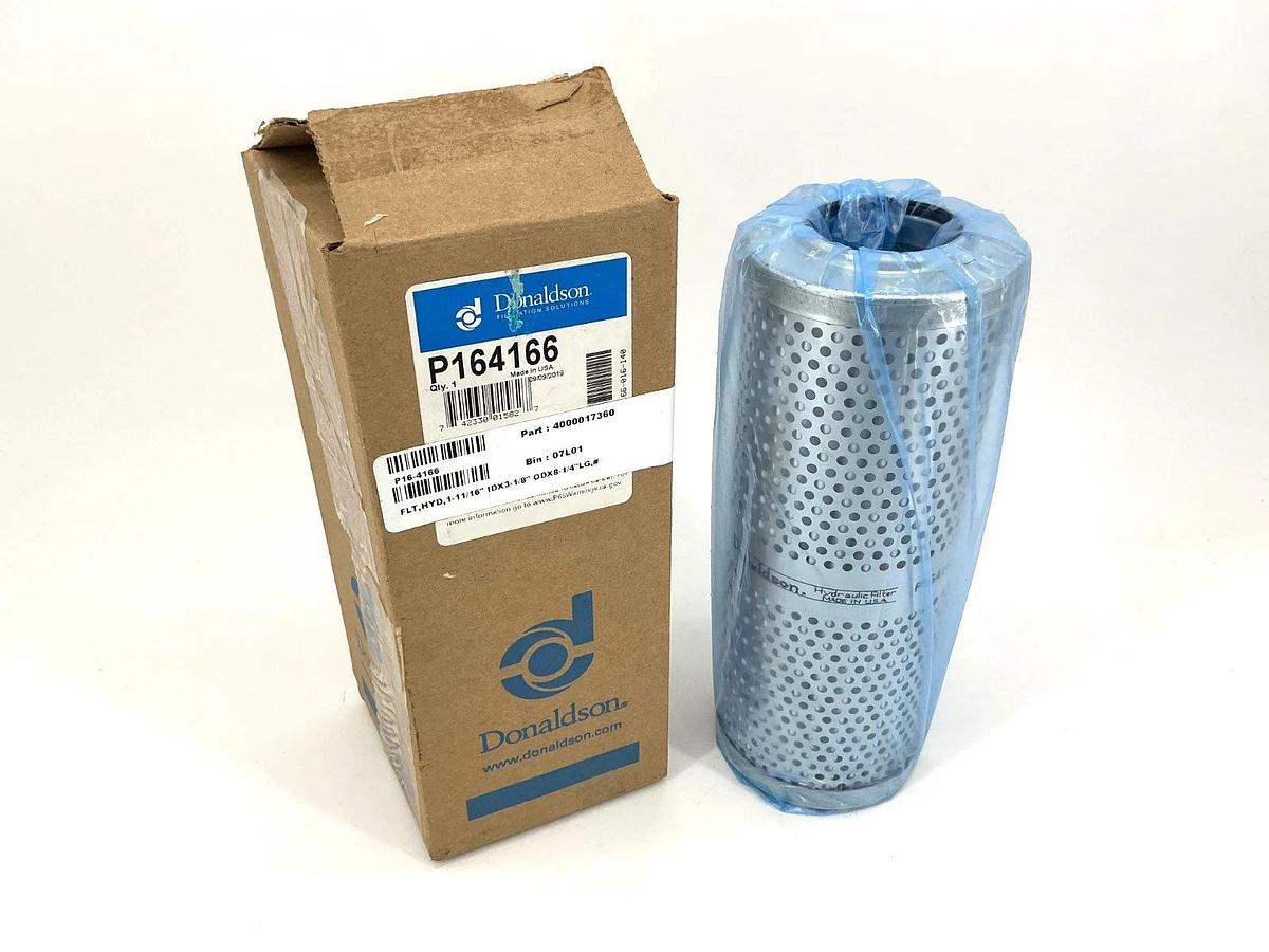New Donaldson P164166 Hydraulic Filter Cartridge 9-Micron Bust Pressure: 200PSI