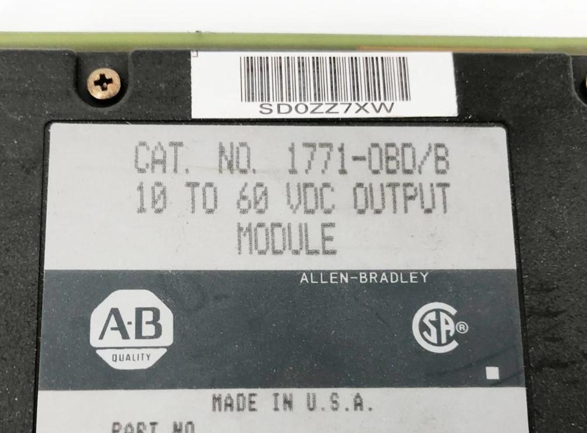 Used Allen Bradley 1771-OBD Ser. B Output Module 10-60VDC