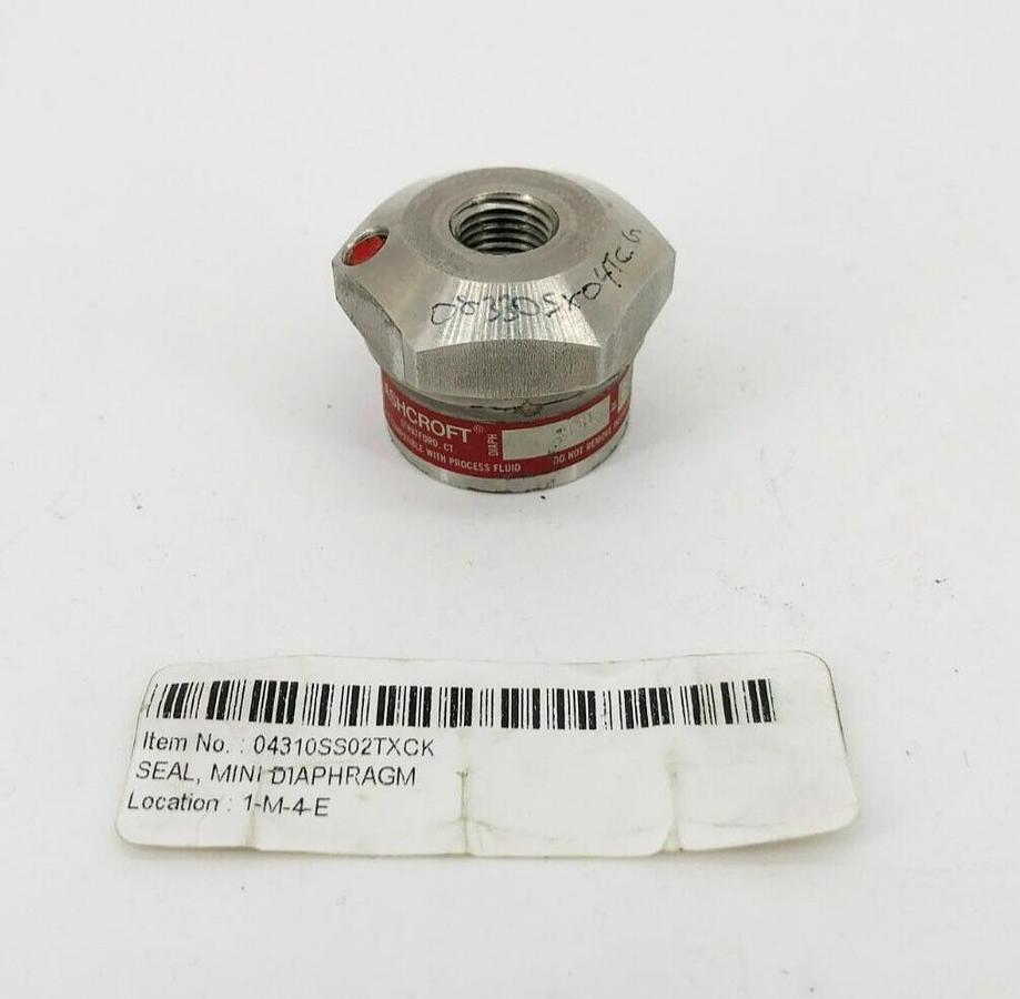 New Ashcroft 04310SS02TXCK Type 310 Diaphragm Seal 316L SS
