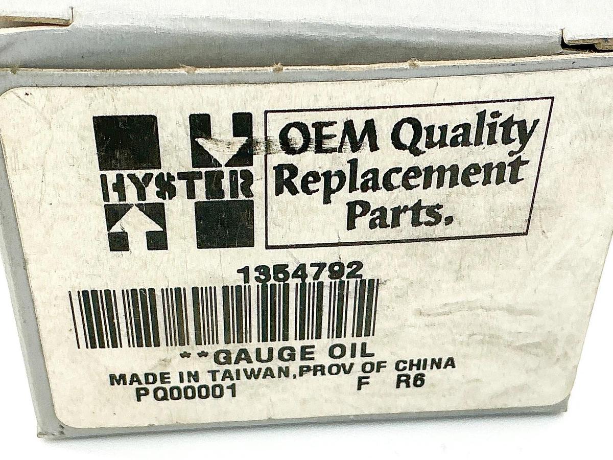 New Hyster 1354792 Oil Pressure Gauge