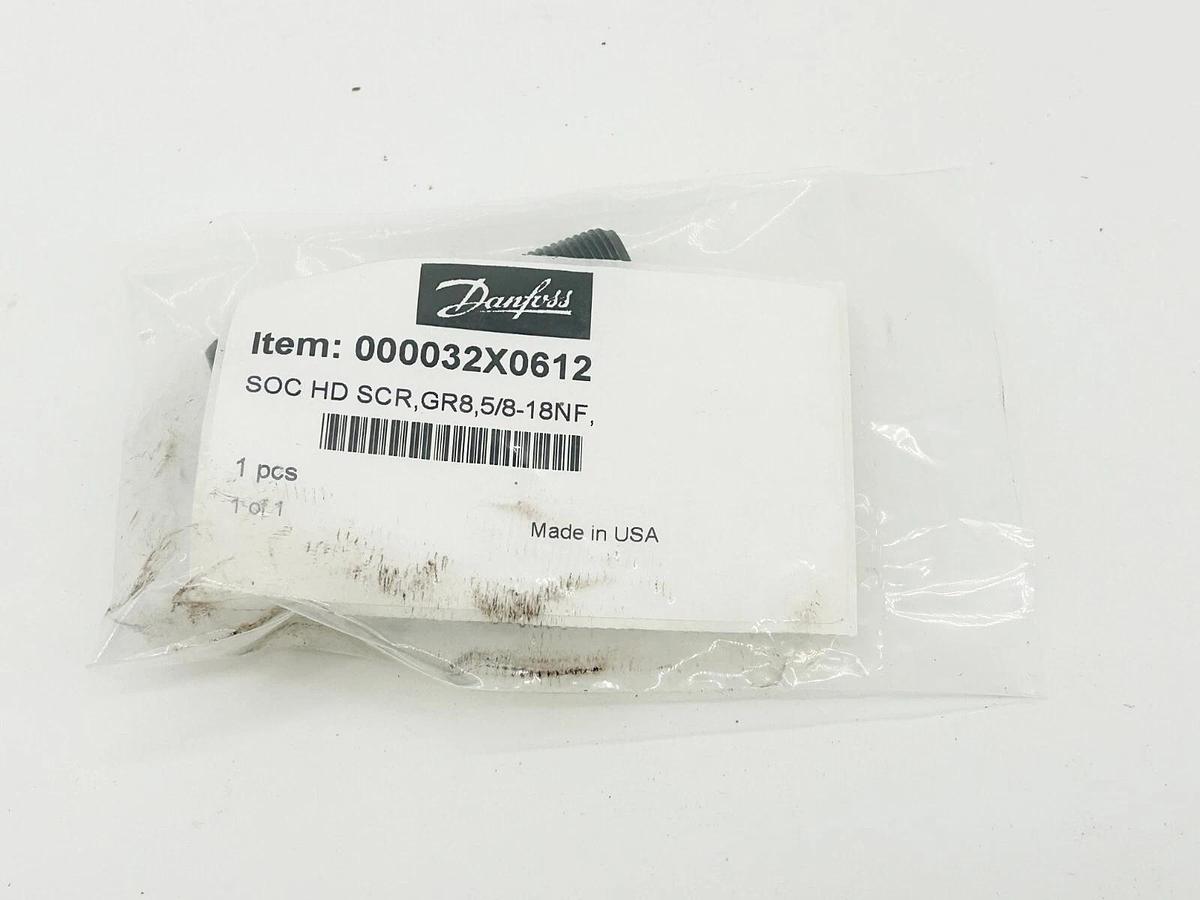 New Danfoss 000032x0612 Screw SOC HD SCR GR8 5/8-18NF