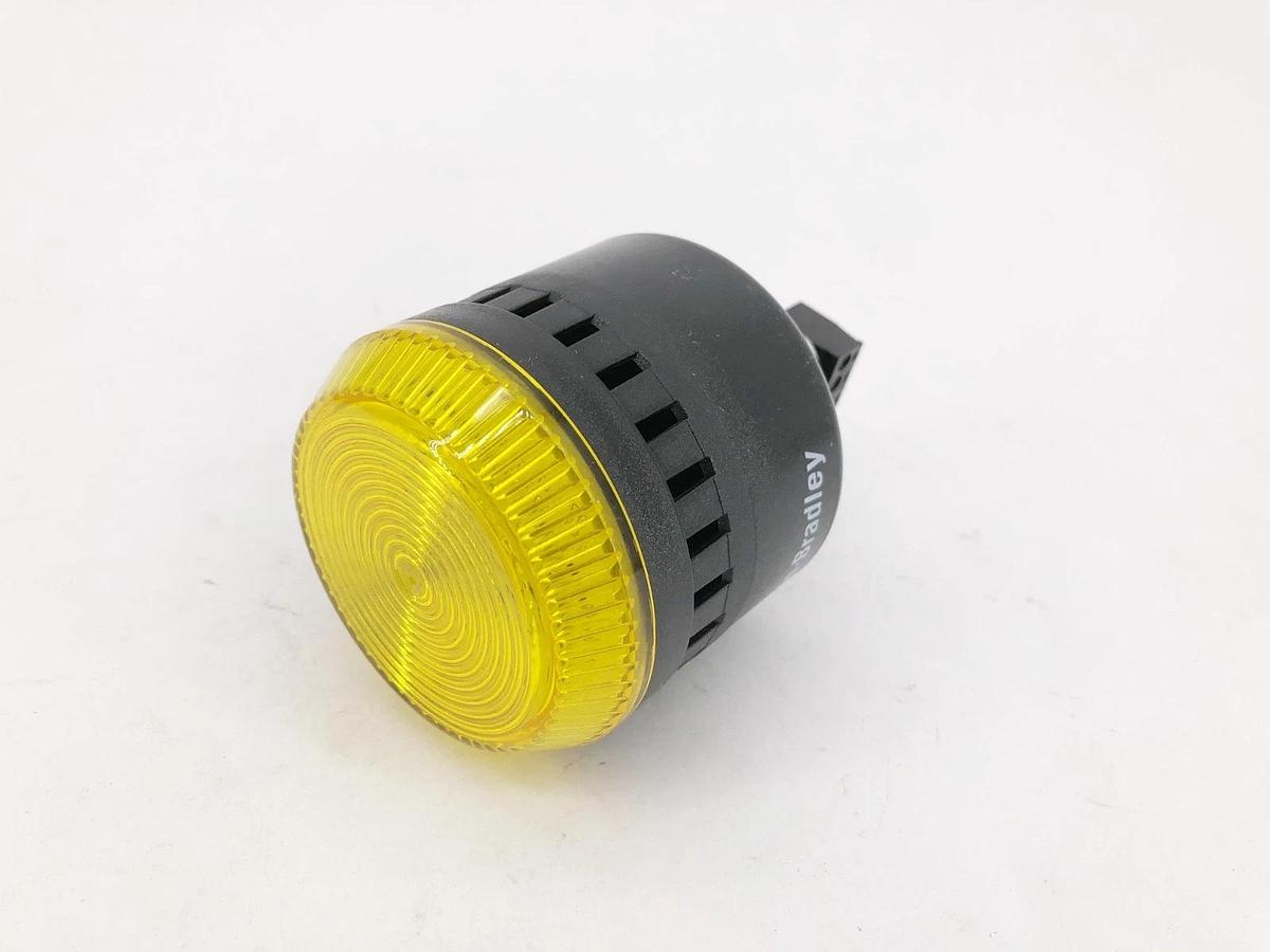 New Allen Bradley 855PC-B24LE822 Ser. A Panel Mount Sounder LED Yellow 24VAC/DC