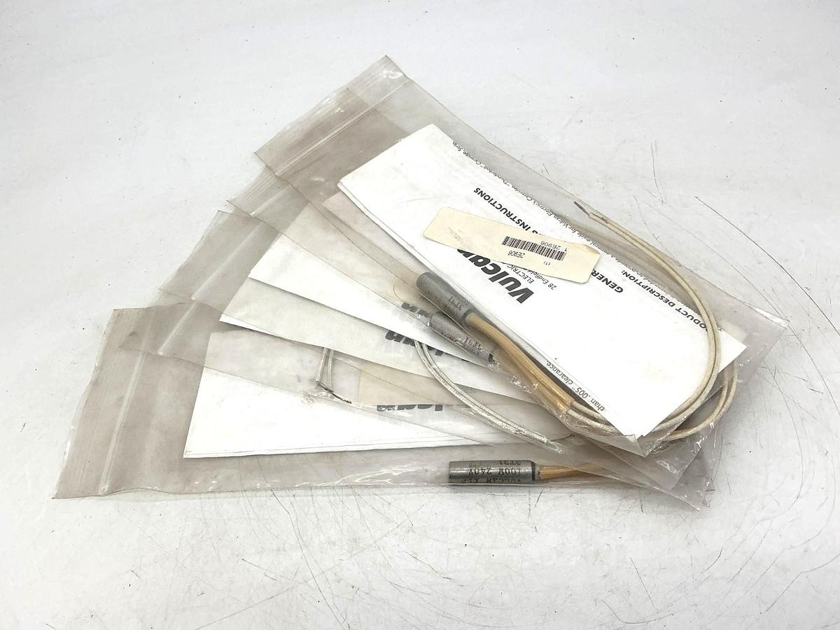 Lot of 5 New Vulcan Electric TB380B Cartridge Heater 2-Wire 100W 240V