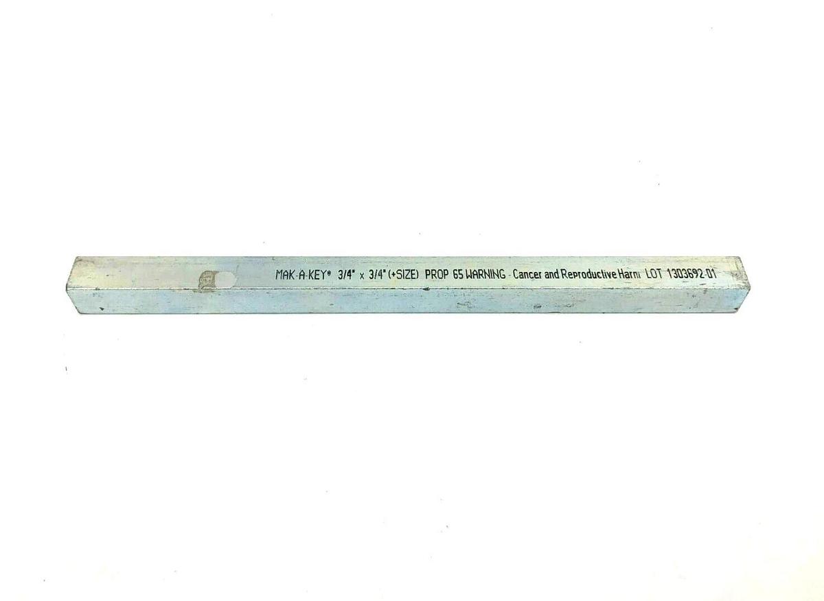 New Mak-A-Key 3/4" x 3/4" x 12" Key Stock