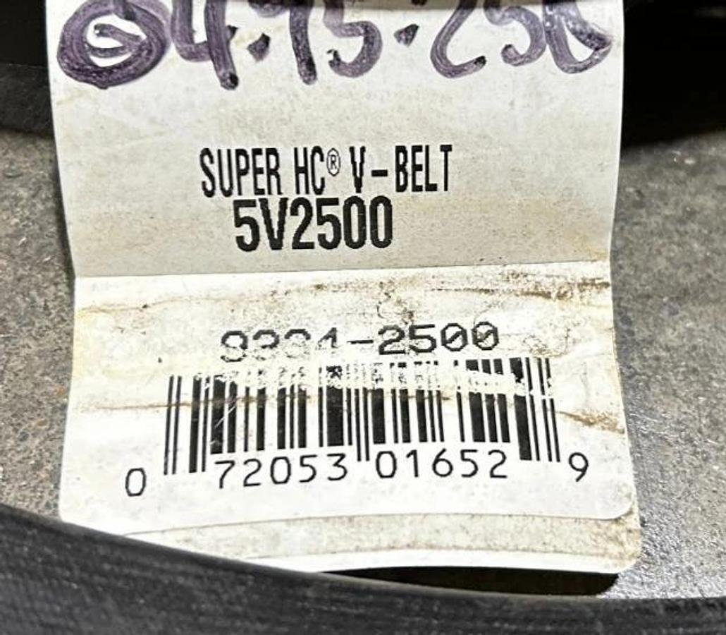 New Gates 5V2500 Super HC Powerband V-Belt 9334-2500 - No Box