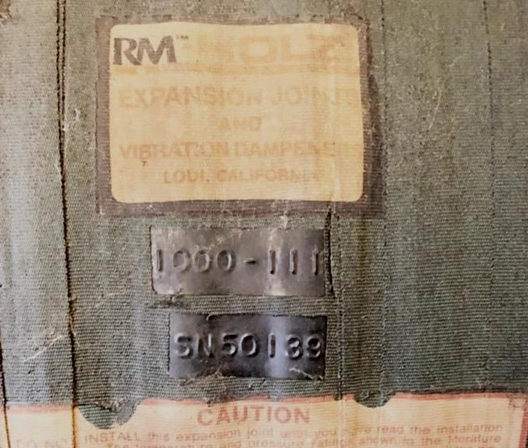 New RM Holz 1000-111 Expansion Joint 14" Flange 8" ID 18" OAL - No Box