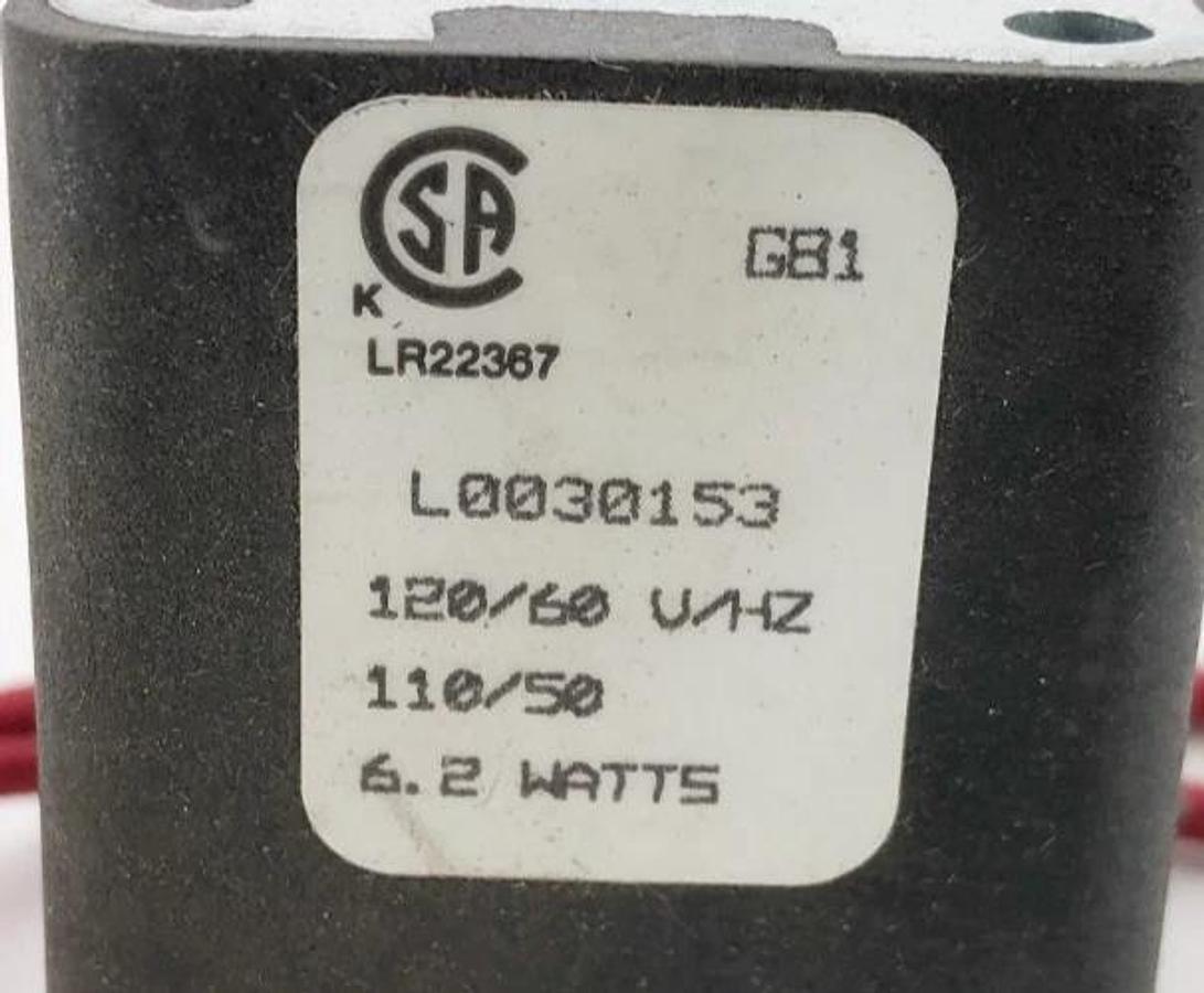 New Parker L0030153 Solenoid Coil 120/60 110/50 6.2W - No Box
