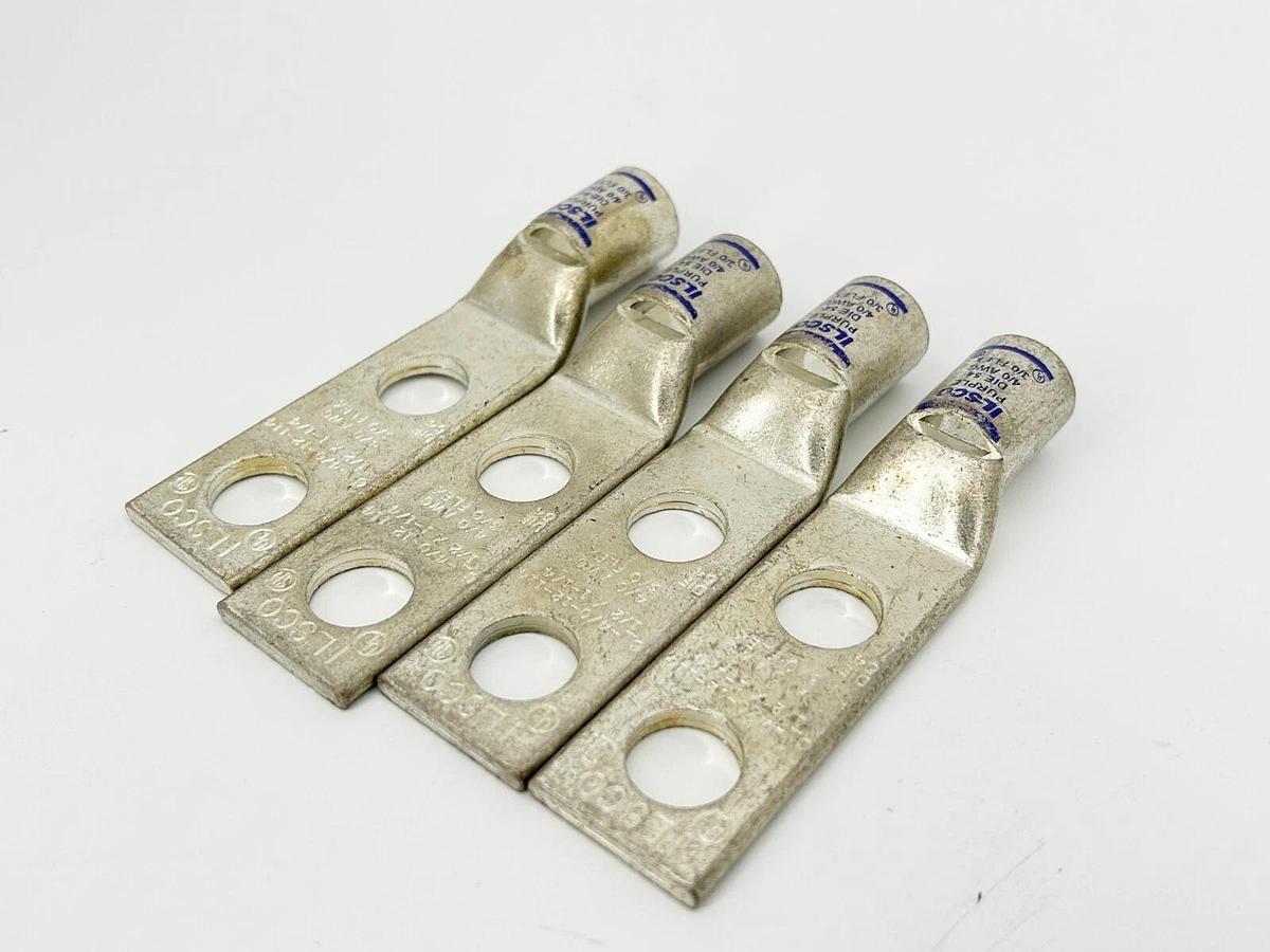 New Lot of 4 Ilsco C-4/0-12-114-1/2X1-1/4 Compression Lug Die 54 4/0AWG 3/0Flex